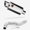 Lextek YP4 S/Steel Stubby Exhaust 200mm with Link Pipe for Triumph Tiger 1050 (07-12)