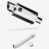 Lextek YP4 S/Steel Stubby Exhaust 200mm with Link Pipe for Yamaha FZS 1000 (00-05)