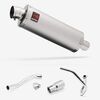 Lextek OP1 Matt S/Steel Exhaust System 350mm for Pulse XF250GY (06-15)