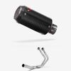 Lextek CP8C Full Carbon Exhaust System 150mm High Level for Yamaha MT-07/XSR 700 (14-22)