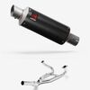 Lextek GP8C Carbon Fibre GP Stubby Exhaust System 240mm