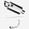 Lextek YP4 S/Steel Stubby Exhaust System 200mm for Yamaha YZF-R125 / MT-125 (14-18)