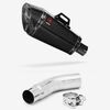 Lextek XP8C Carbon Fibre Exhaust 210mm with Link Pipe for Suzuki GSX-S750 (17-21)