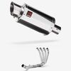 Lextek YP4 S/Steel Stubby Exhaust System 200mm for Honda CBR650F/CB650F (14-19)