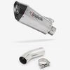 Lextek XT10 Matt S/Steel Hexagonal Exhaust 210mm with Link Pipe for BMW S1000RR (15-16)