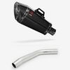 Lextek XP8C Carbon Fibre Exhaust 210mm with Link Pipe for Triumph Tiger 800 (10-19)