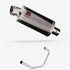 Lextek OP16 Dark Tint Stainless Exhaust System 250mm for Lexmoto Venom / Viper 125