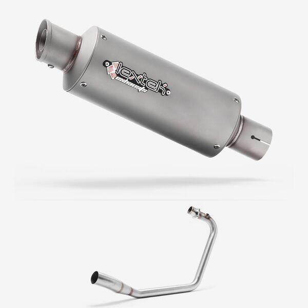 Lextek GP1 Matt S/Steel GP Stubby Exhaust System 240mm