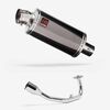 Lextek Stainless Steel OP16 Dark Tint Stainless Exhaust System 250mm